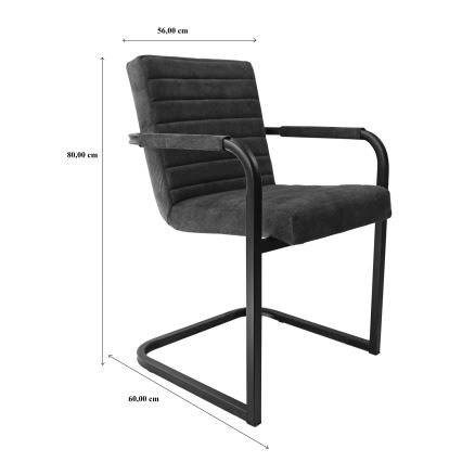 Krzesło jadalniane BART szare