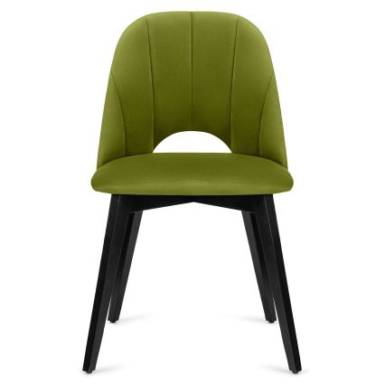Krzesło jadalniane BOVIO 86x48 cm jasnozielone/ buk