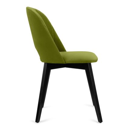 Krzesło jadalniane BOVIO 86x48 cm jasnozielone/ buk