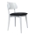 Krzesło jadalniane EZRA białe/czarne