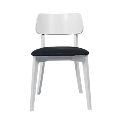 Krzesło jadalniane EZRA białe/czarne