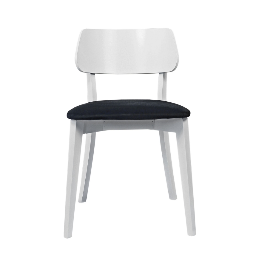 Krzesło jadalniane EZRA białe/czarne