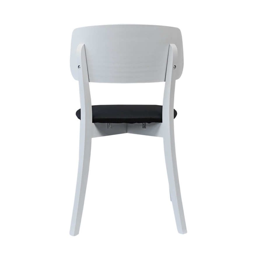 Krzesło jadalniane EZRA białe/czarne