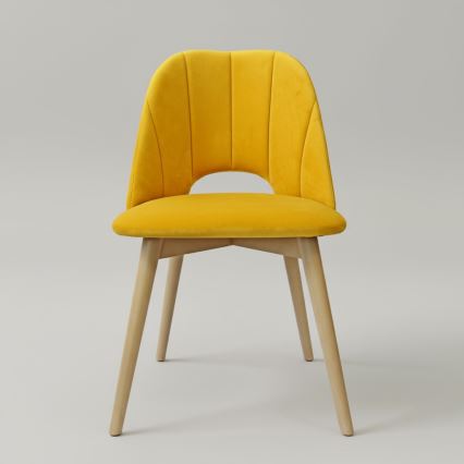 Krzesło jadalniane THEO żółte