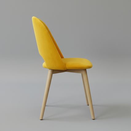Krzesło jadalniane THEO żółte
