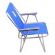 Krzesło kempingowe składane niebieski/matowy chrom