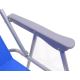 Krzesło kempingowe składane niebieski/matowy chrom