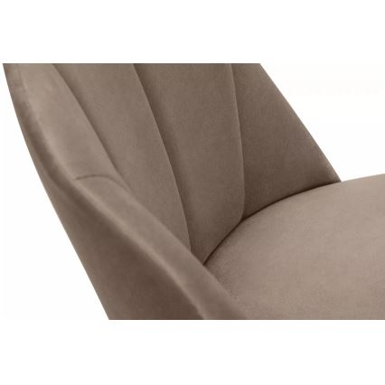 Krzesło jadalniane RIFO 86x48 cm beżowe/jasny dąb