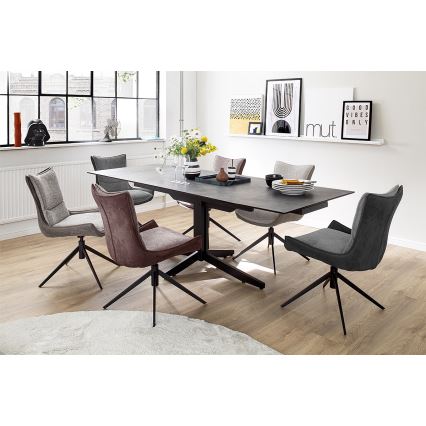 Krzesło ZAIRA, 1 szt., brązowe/czerwone