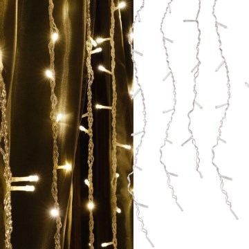 Kurtyna świąteczna ESTELLA 47 diod LED / 8 funkcji, 3,5 m, ciepła biel