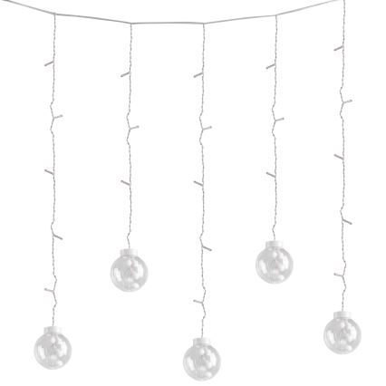 Kurtyna świetlna LED WISH BALLS 108 diod LED/8 funkcji 4,5 m ciepła biel