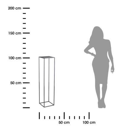 Kwietnik 100x24 cm antracyt