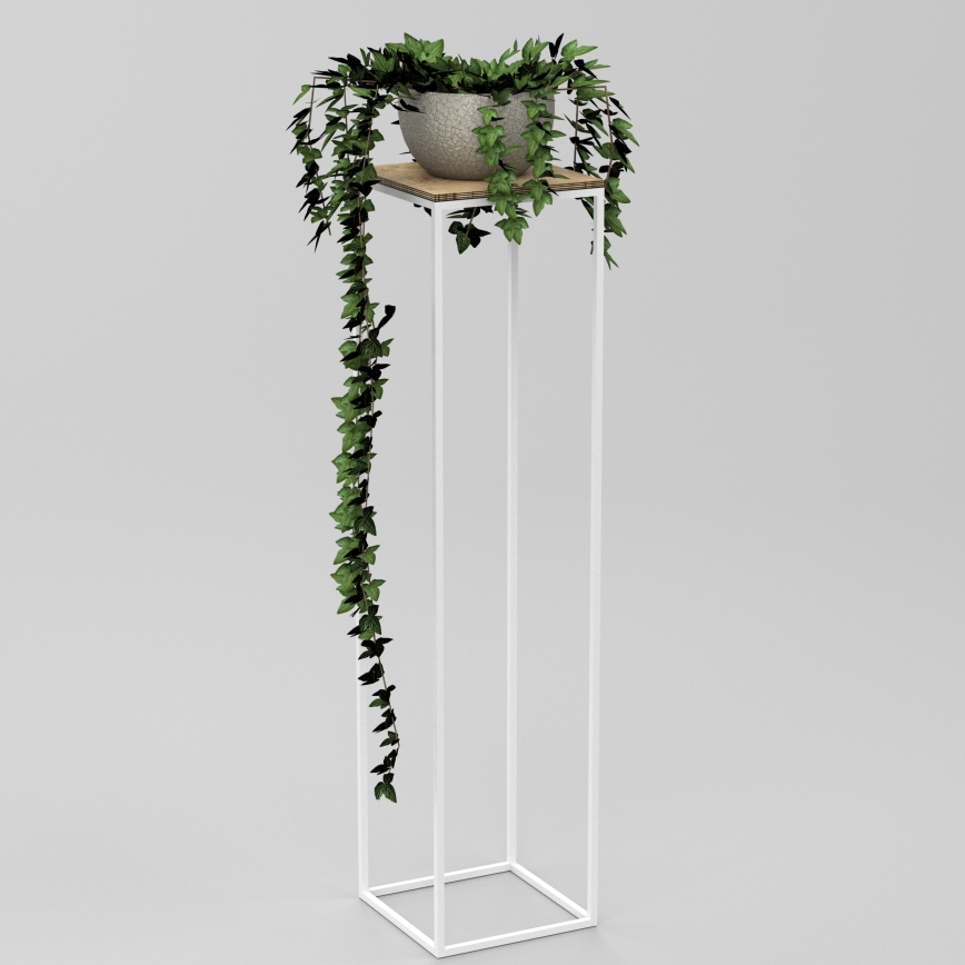 Kwietnik 100x24 cm białe