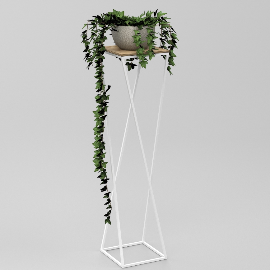 Kwietnik 100x24 cm białe