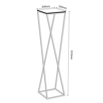 Kwietnik 100x24 cm białe