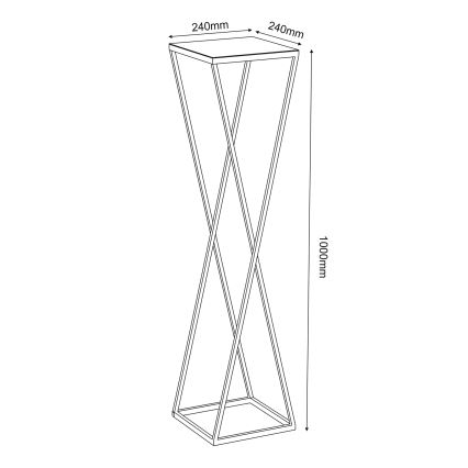 Kwietnik 100x24 cm złoty