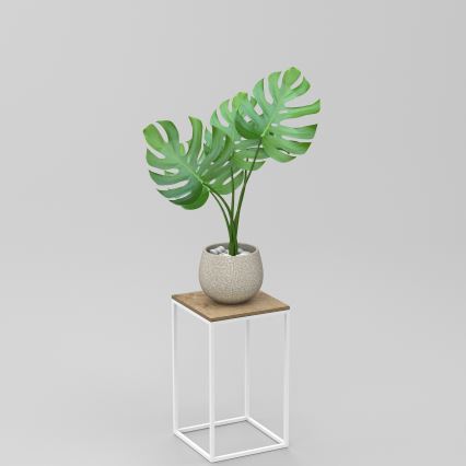 Kwietnik 40x24 cm białe
