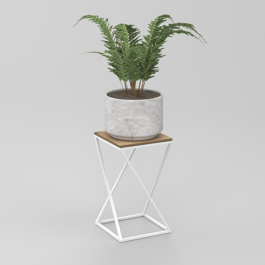 Kwietnik 40x24 cm białe