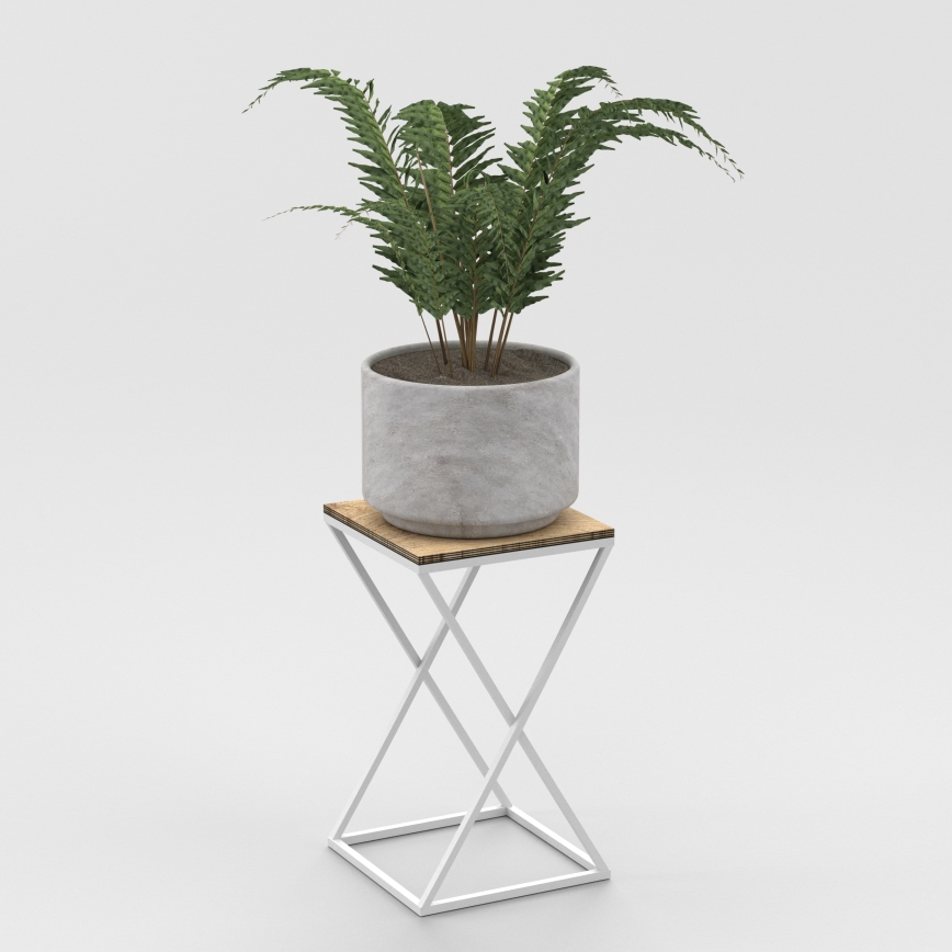 Kwietnik 40x24 cm białe