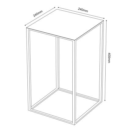 Kwietnik 40x24 cm czarne