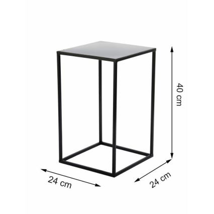 Kwietnik 40x24 cm czarny