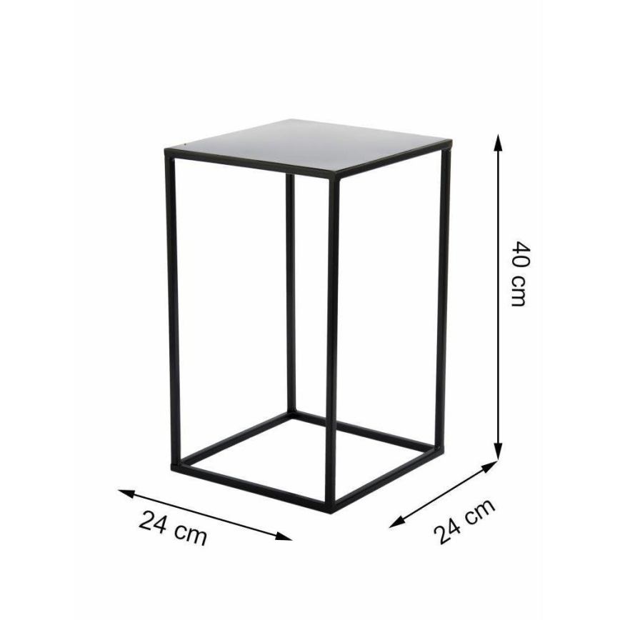 Kwietnik 40x24 cm czarny
