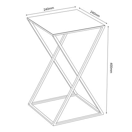 Kwietnik 40x24 cm czarny