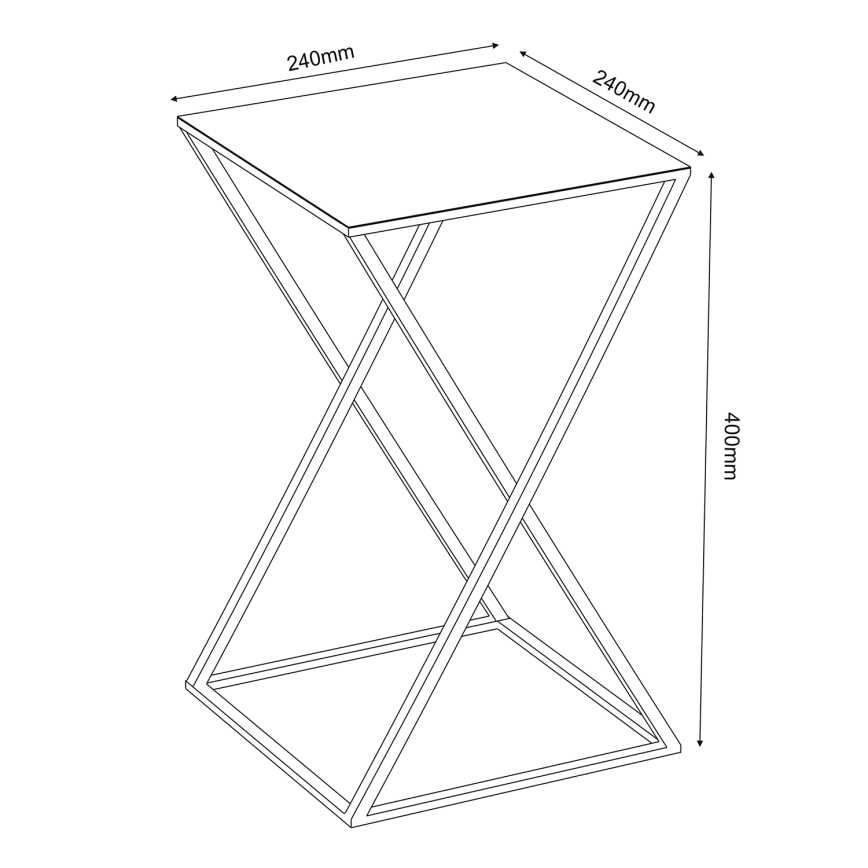 Kwietnik 40x24 cm czarny