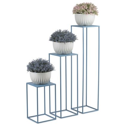 Kwietnik 40x24 cm niebieski