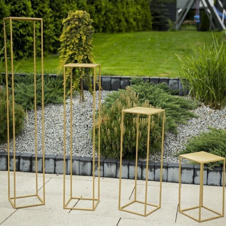 Kwietnik 40x24 cm złoty