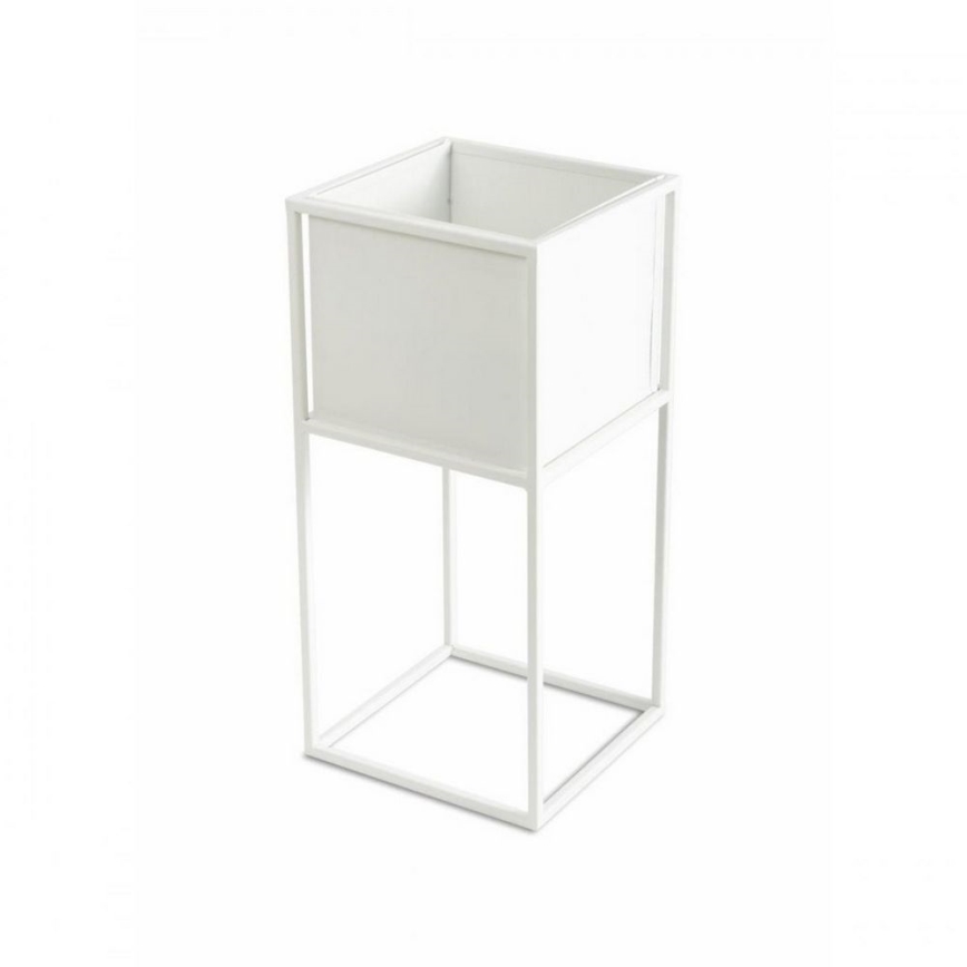 Kwietnik 50x24 cm biały