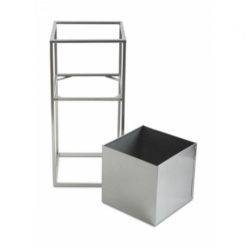 Kwietnik 50x24 cm matowy chrom
