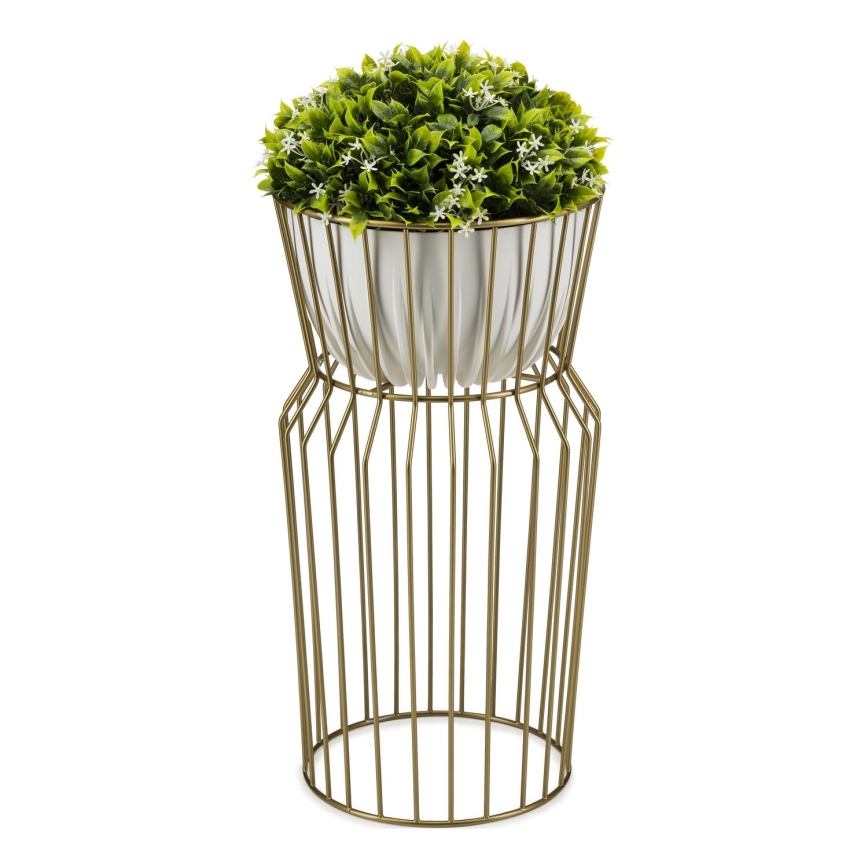 Kwietnik 50x26 cm złoty