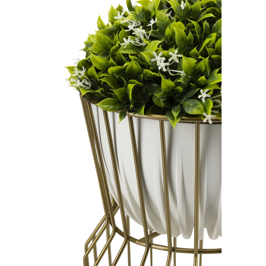 Kwietnik 50x26 cm złoty
