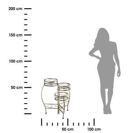 Kwietnik 62x56 cm mosiądz