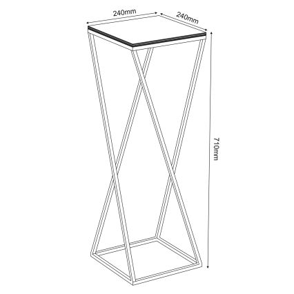 Kwietnik 70x24 cm białe