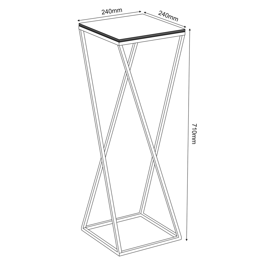 Kwietnik 70x24 cm białe
