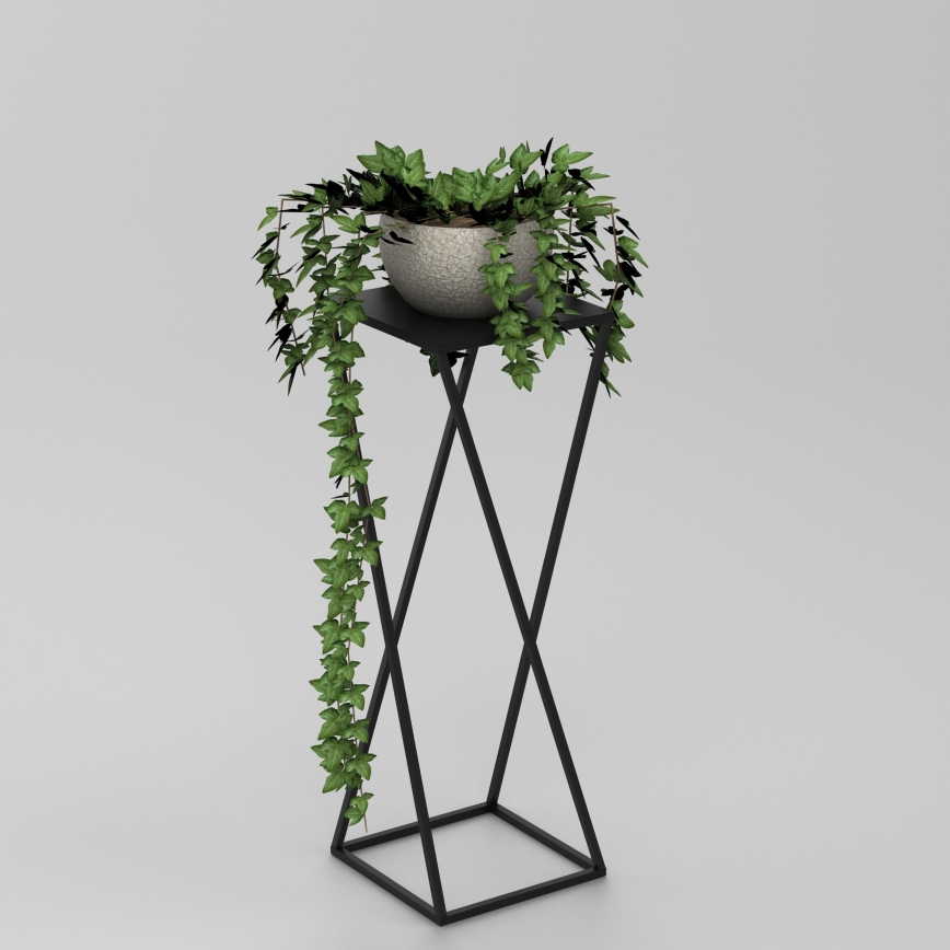 Kwietnik 70x24 cm czarne
