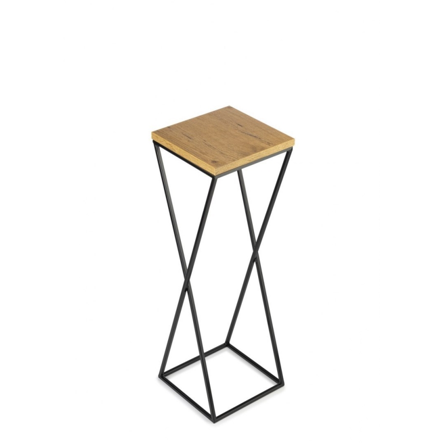 Kwietnik 70x24 cm czarny/brązowy