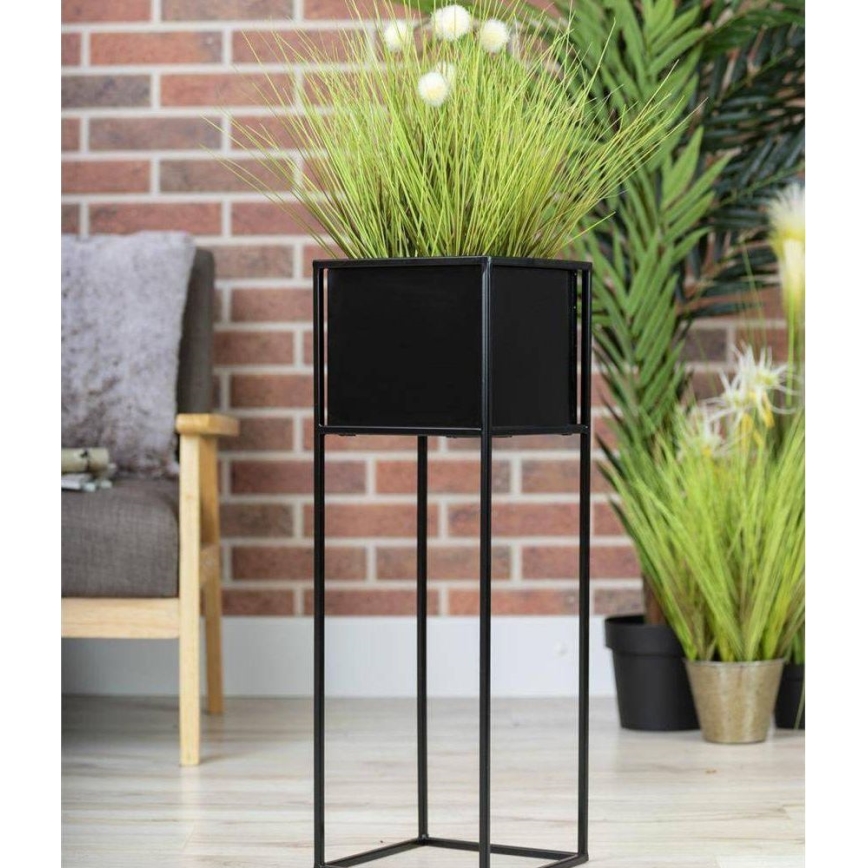 Kwietnik 70x24 cm czarny