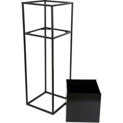 Kwietnik 70x24 cm czarny
