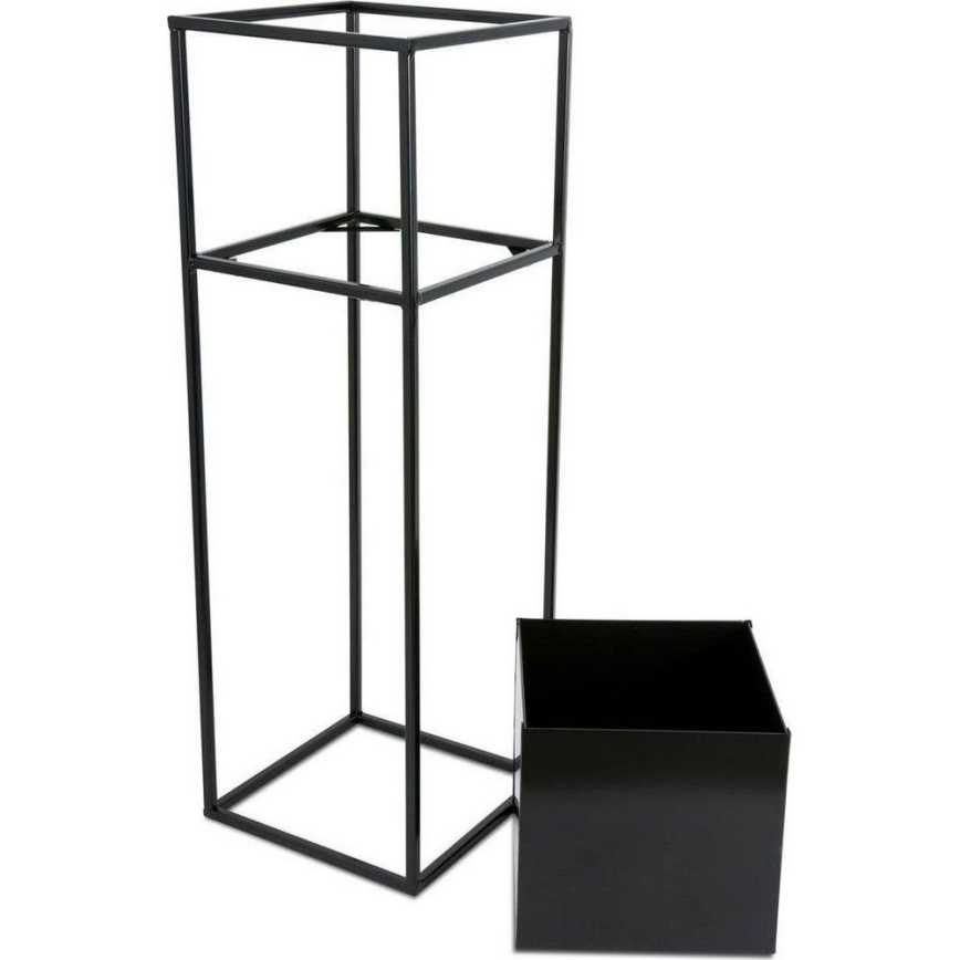 Kwietnik 70x24 cm czarny