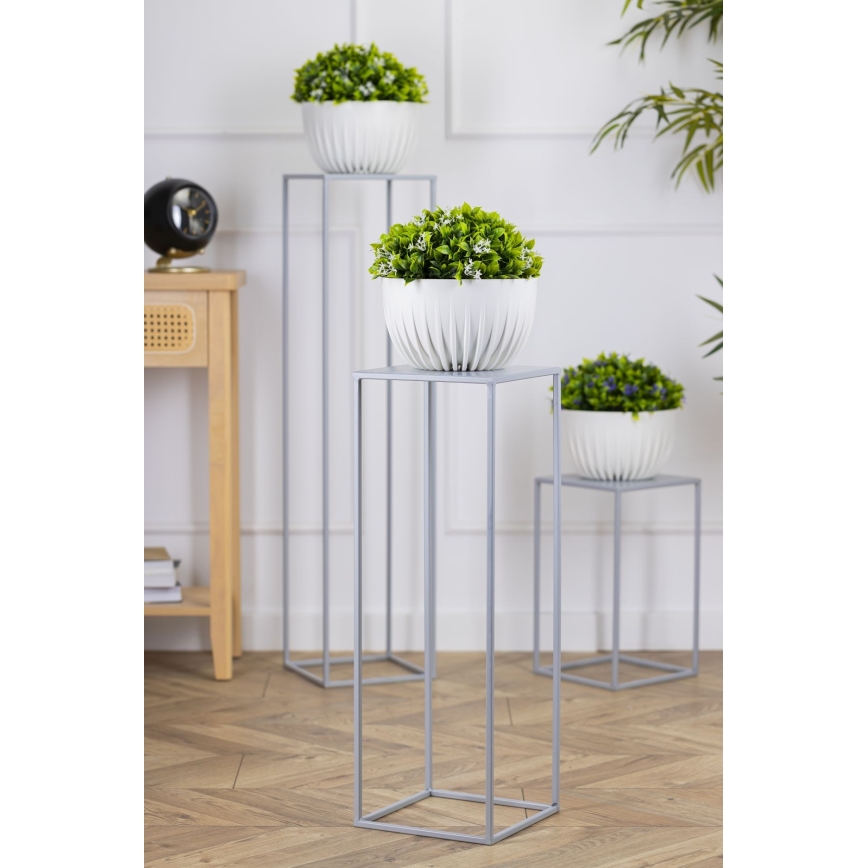 Kwietnik 70x24 cm szary