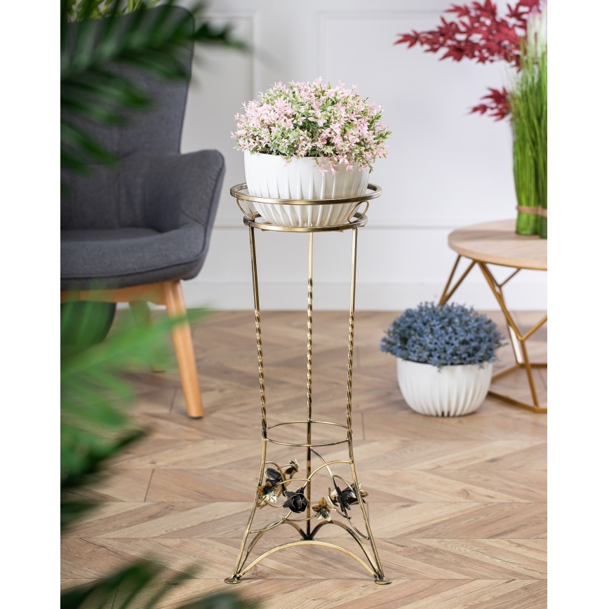 Kwietnik 72x28 cm złoty