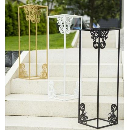 Kwietnik 80x24 cm biały
