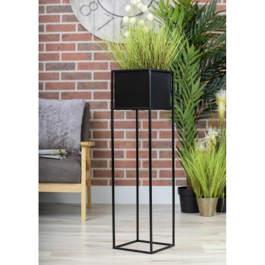 Kwietnik 90x24 cm czarny