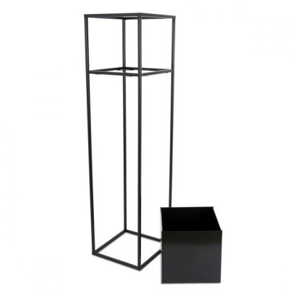 Kwietnik 90x24 cm czarny