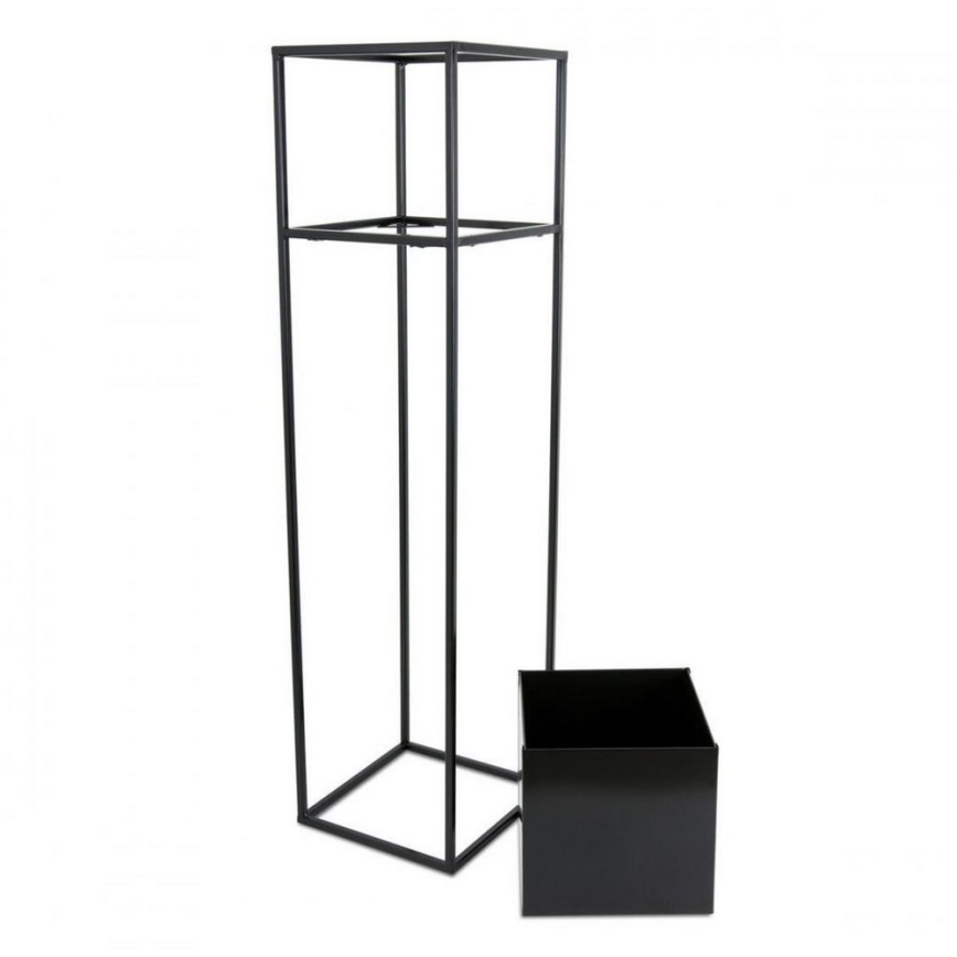 Kwietnik 90x24 cm czarny
