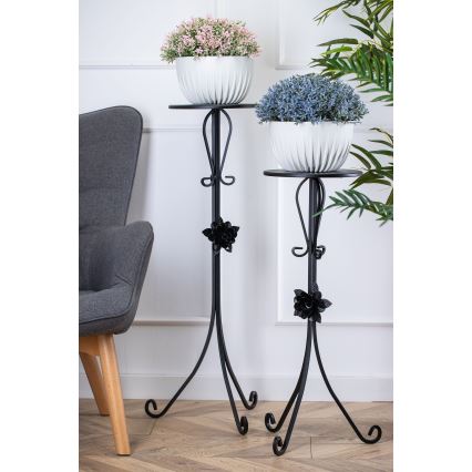 Kwietnik 95x39 cm czarny