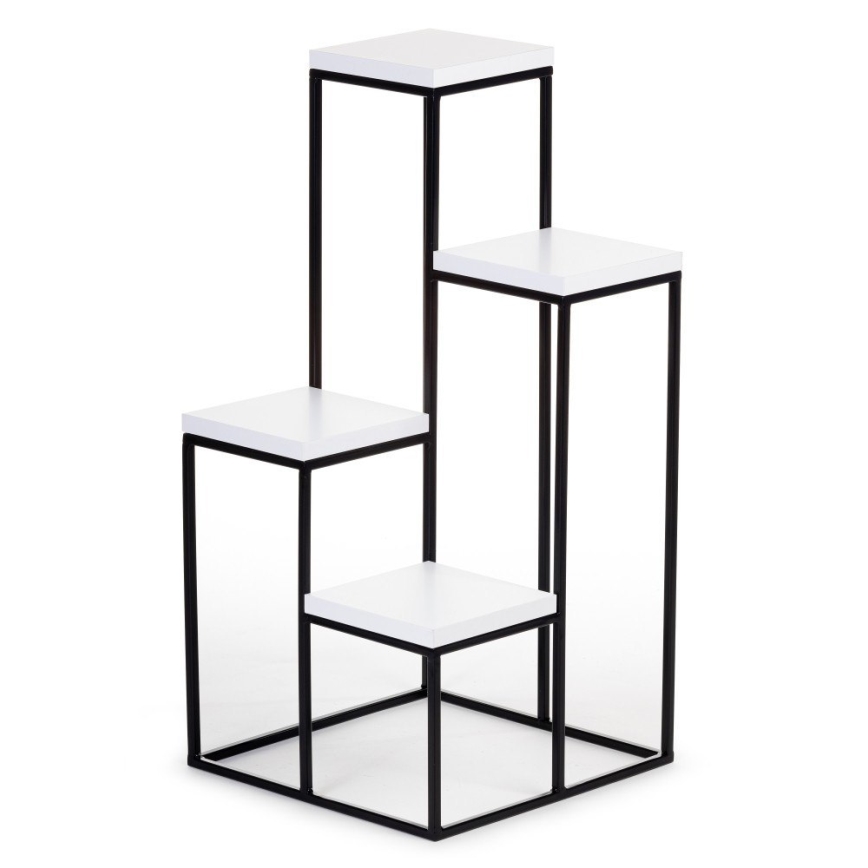 Kwietnik KASKADA 70x34 czarny/biały